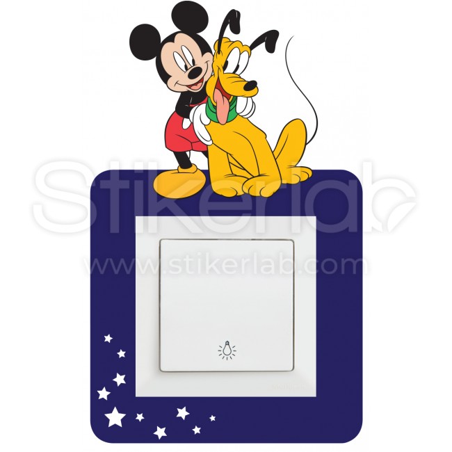 Miki i Pluton stiker oko prekidaca